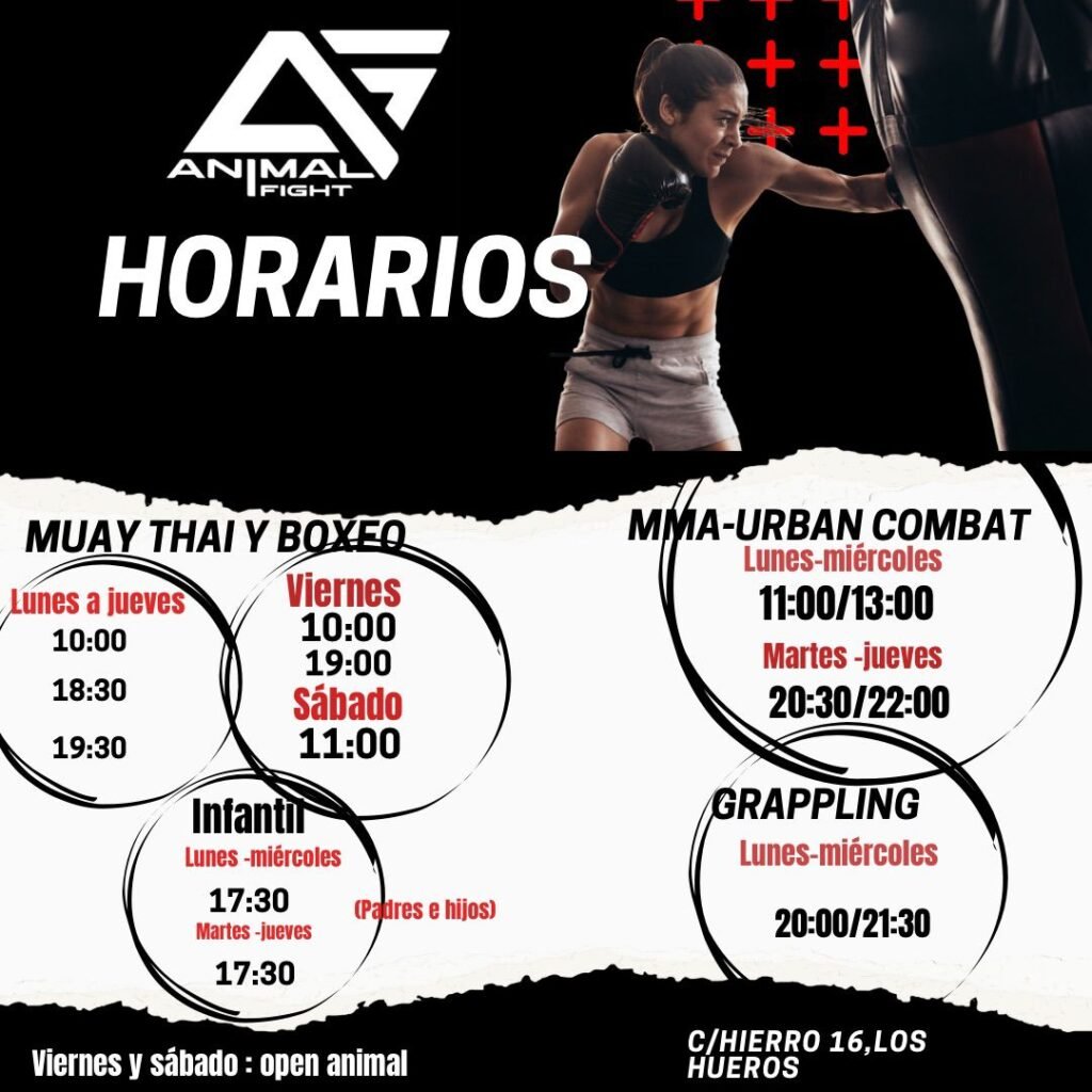 horarios deporte de contacto